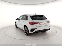 Usata Audi A3 S-Line 150 CV (110 kW) 2022 Bianco ghiaccio metallizzato Berlina