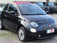 Usata Fiat 500C Lounge 69 CV (50 kW) 2020 Nero  capote bordeaux Cabrio