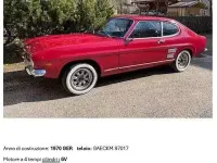 Usata Ford Capri 25 CV (18 kW) 1970 Rosso Coupé