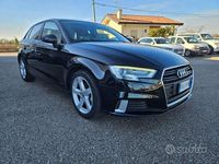 Usata Audi A3 S-Line 110 CV (80 kW) 2018 Nero Berlina