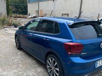 Usata VW Polo R-line 95 CV (69 kW) 2019 Blu Utilitaria