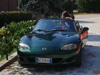 Usata Mazda MX5 110 CV (80 kW) 2001 Verde Cabrio