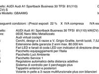 Usata Audi A1 Sportback Business 110 CV (80 kW) 2023 Nero Utilitaria