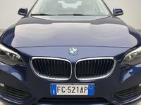 Usata BMW 218 Luxury Line 136 CV (100 kW) 2017 Blu Coupé