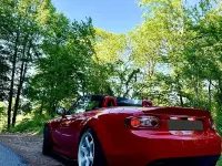 Usata Mazda MX5 126 CV (92 kW) 2010 Rosso Cabrio