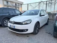 Usata VW Golf VI Highline 105 CV (77 kW) 2010 Bianco Utilitaria