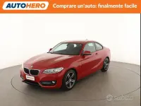 Usata BMW 220 Sport Line 184 CV (135 kW) 2017 Rosso Cabrio