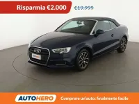 Usata Audi A3 Cabriolet Design 150 CV (110 kW) 2017 Blu/azzurro Cabrio