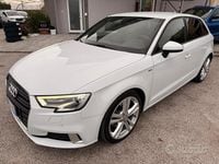Usata Audi A3 S-Line 116 CV (85 kW) 2018 Bianco Berlina
