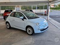Usata Fiat 500 Lounge 75 CV (55 kW) 2009 Blu Cabrio