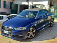 Usata Audi A3 Cabriolet S-Line 184 CV (135 kW) 2015 Blu Cabrio
