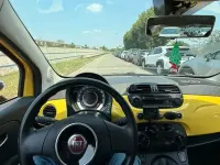 Usata Fiat 500 69 CV (50 kW) 2008 Giallo Cabrio