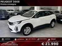Usata Peugeot 3008 S 131 CV (96 kW) 2022 Bianco SUV