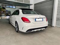 Usata Mercedes C220 AMG 170 CV (125 kW) 2017 Bianco Berlina
