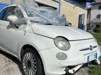 Usata Fiat 500 Lounge 69 CV (50 kW) 2008 Bianco Utilitaria