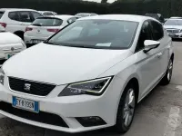 Usata Seat Leon Style 110 CV (80 kW) 2015 Bianco Berlina