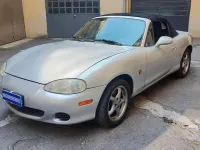 Usata Mazda MX5 110 CV (80 kW) 2003 Grigio metallizzato Cabrio