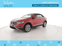 Usata VW T-Roc Cabriolet Style 150 CV (110 kW) 2023 Kings red metallizzato/black Cabrio