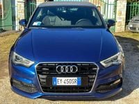 Usata Audi A3 Cabriolet S-Line 184 CV (135 kW) 2015 Blu Cabrio