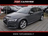 Usata Audi A3 Sportback S-Line 149 CV (109 kW) 2019 Grigio Utilitaria