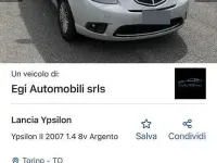 Usata Lancia Ypsilon 103 CV (75 kW) 2008 Grigio Utilitaria