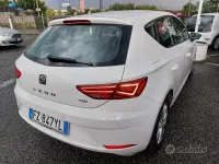 Usata Seat Leon Style 131 CV (96 kW) 2020 Bianco Berlina