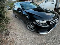 Usata Mercedes C220 AMG 170 CV (125 kW) 2016 Nero Berlina