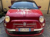 Usata Fiat 500C 73 CV (53 kW) 2009 Rosso Cabrio