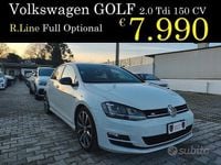Usata VW Golf VII 149 CV (109 kW) 2017 Bianco Berlina