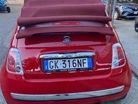 Usata Fiat 500 69 CV (50 kW) 2009 Rosso Cabrio