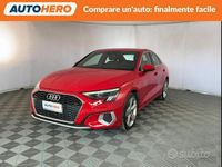 Usata Audi A3 Advanced 150 CV (110 kW) 2022 Rosso Berlina