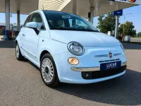 Usata Fiat 500 Lounge 101 CV (74 kW) 2009 Celeste azzurro volare anni 60 Cabrio