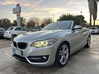 Usata BMW 218 Sport Line 190 CV (139 kW) 2017 Argento Cabrio