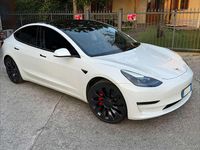 Usata Tesla Model 3 Performance 155 kW (211 CV) 2021 Bianco Berlina