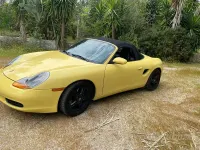 Second-hand Porsche Boxster 204 CP (150 kW) 1997 Galben Cabrio