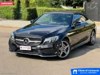 Usata Mercedes C200 Premium 184 CV (135 kW) 2018 Nero Cabrio