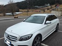 Usata Mercedes C220 AMG line 170 CV (125 kW) 2017 Bianco Station wagon