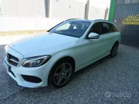 Usata Mercedes C220 AMG 170 CV (125 kW) 2016 Bianco Station wagon