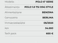 Usata VW Polo Style 95 CV (69 kW) 2023 Bianco Utilitaria