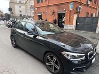 Usata BMW 118 Sport Line 150 CV (110 kW) 2017 Nero Utilitaria