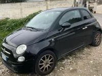 Usata Fiat 500 Lounge 69 CV (50 kW) 2009 Nero Cabrio