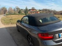 Usata BMW 218 Sport Line 2017 Grigio Cabrio