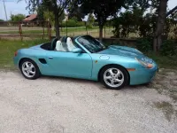 Usata Porsche Boxster 204 CV (150 kW) 1998 Verde Cabrio