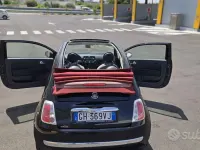 Usata Fiat 500 75 CV (55 kW) 2010 Nero Cabrio