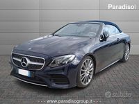 Usata Mercedes E220 Premium Plus 194 CV (142 kW) 2018 Blu/azzurro Cabrio