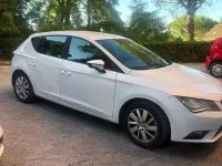 Usata Seat Leon 110 CV (80 kW) 2014 Bianco Berlina