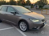 Usata Seat Leon 105 CV (77 kW) 2014 Marrone Station wagon
