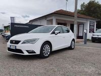 Usata Seat Leon Style 110 CV (80 kW) 2016 Bianco Utilitaria