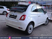 Usata Fiat 500C Lounge 69 CV (50 kW) 2019 Bianco Cabrio