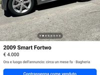 Usata Smart ForFour 2009 Grigio Utilitaria